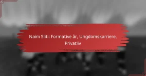 Naim Sliti: Formative år, Ungdomskarriere, Privatliv