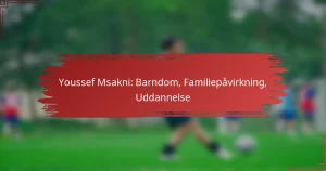 Youssef Msakni: Barndom, Familiepåvirkning, Uddannelse
